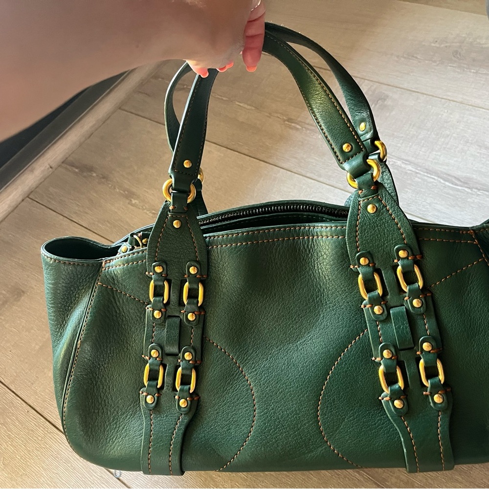 Green Leather Handbag